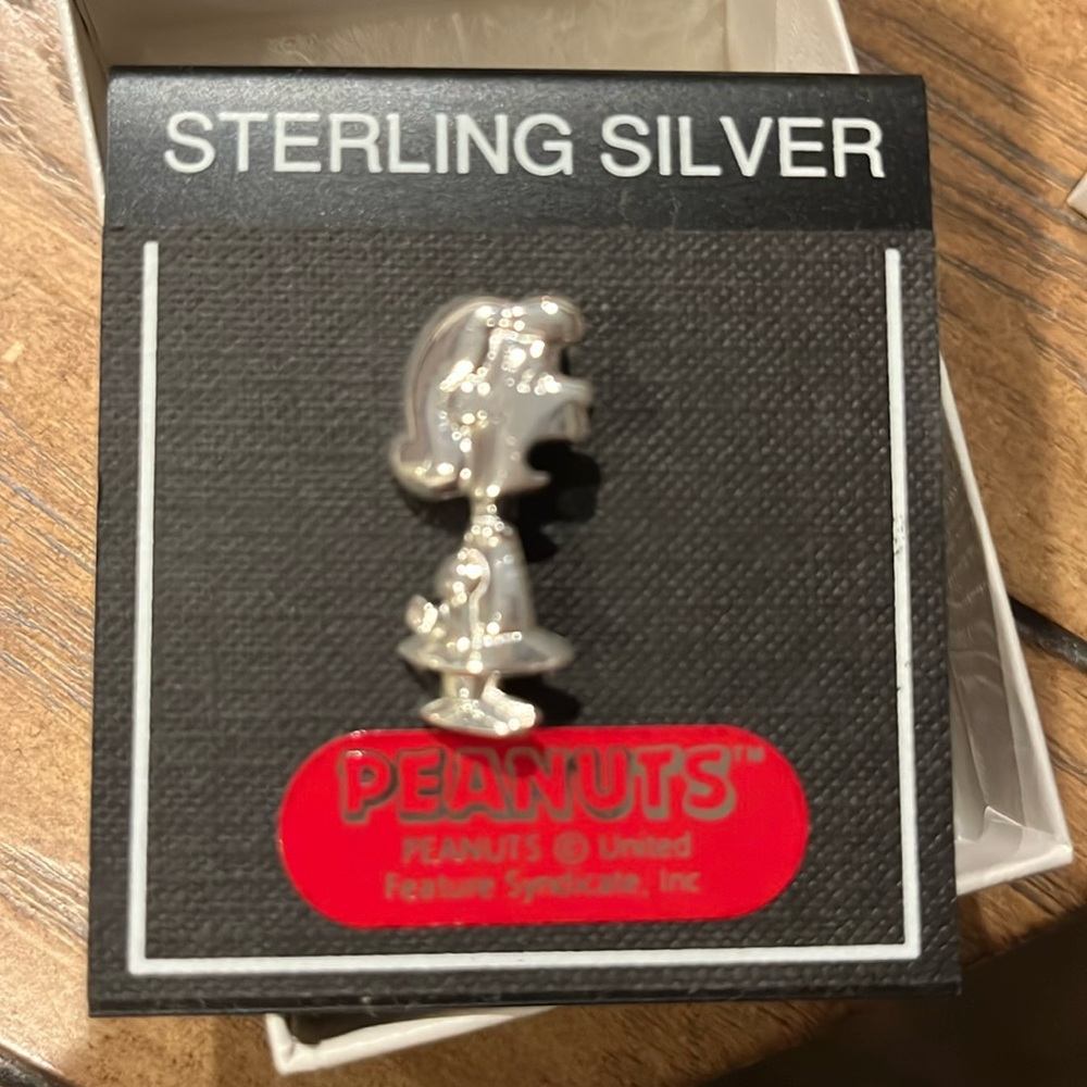 Vintage "Lucy" sterling silver charm -Peanuts @ United Feature Syndicate, inc
